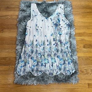 Pink Floral Tank Top